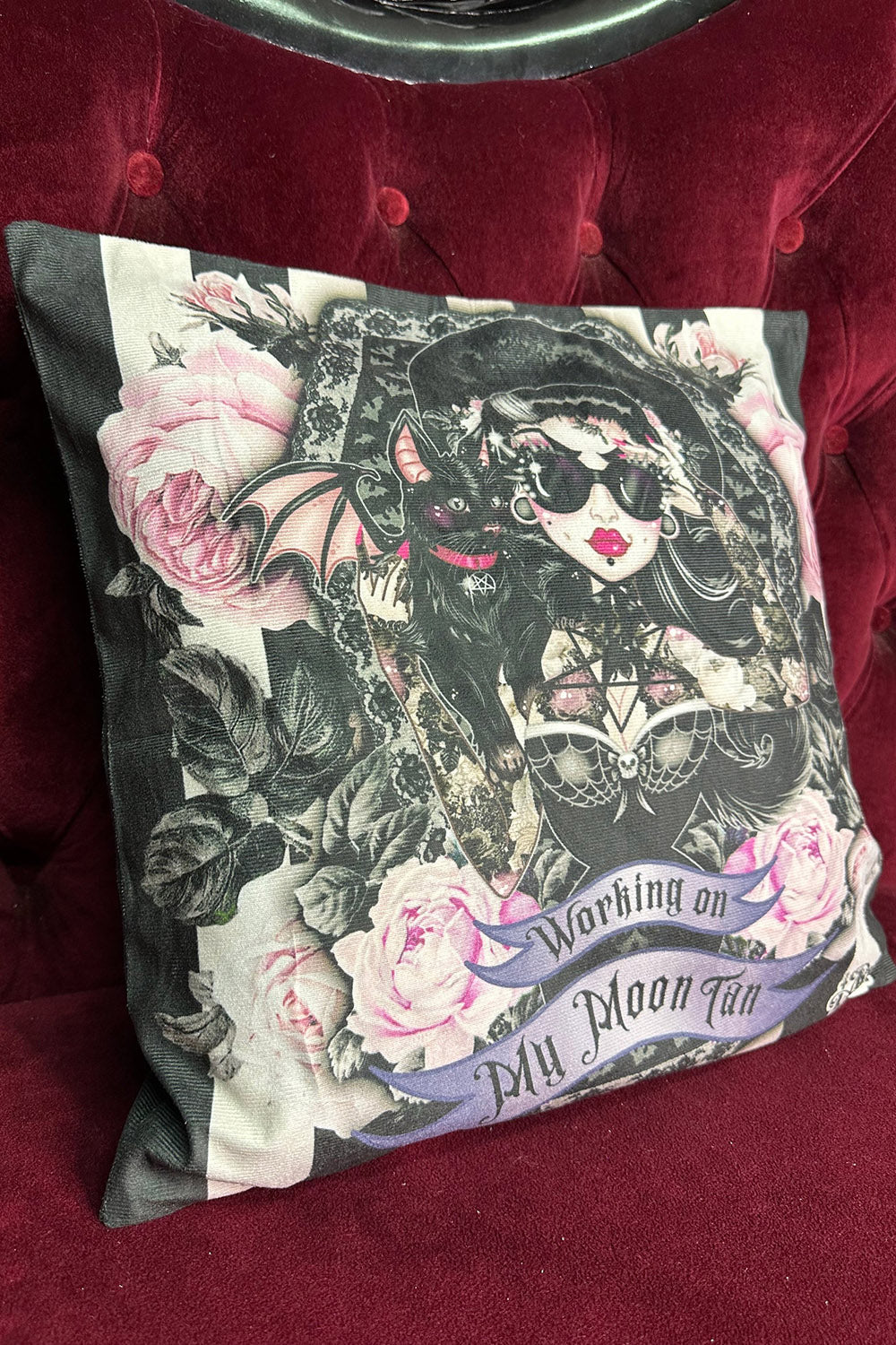 gothic throw pillow cover