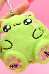 Zombie Fat Cat Plush Bag Keychain