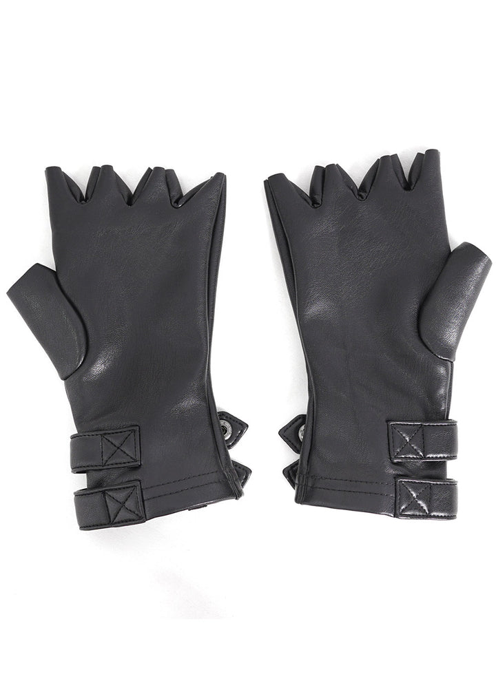 vegan leather motorcycle gloves