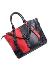 studded punk clowncore handbag by poizen industries