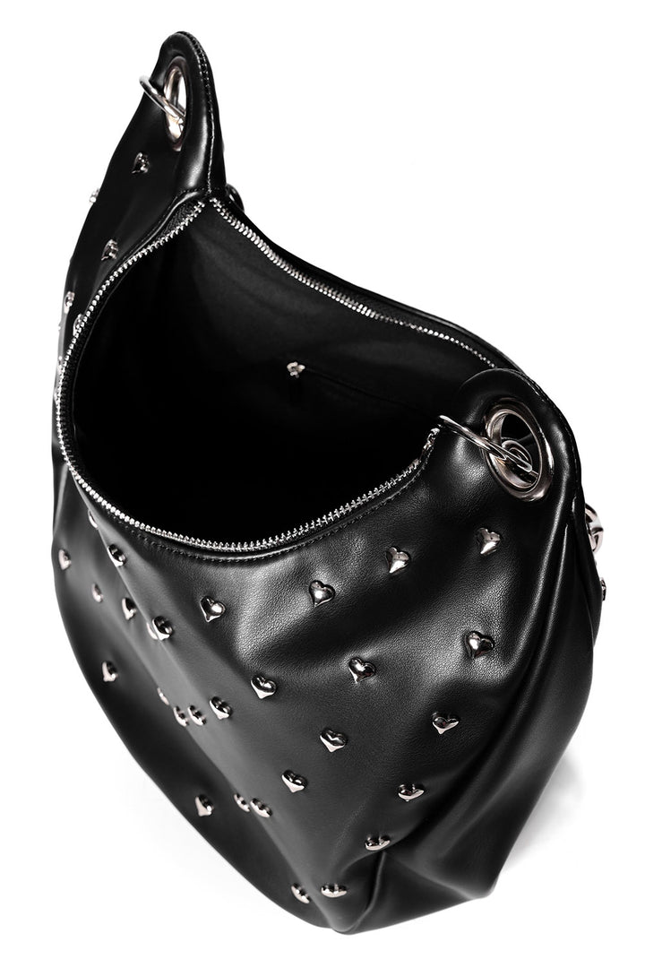 punk rock heart stud purse by foxblood