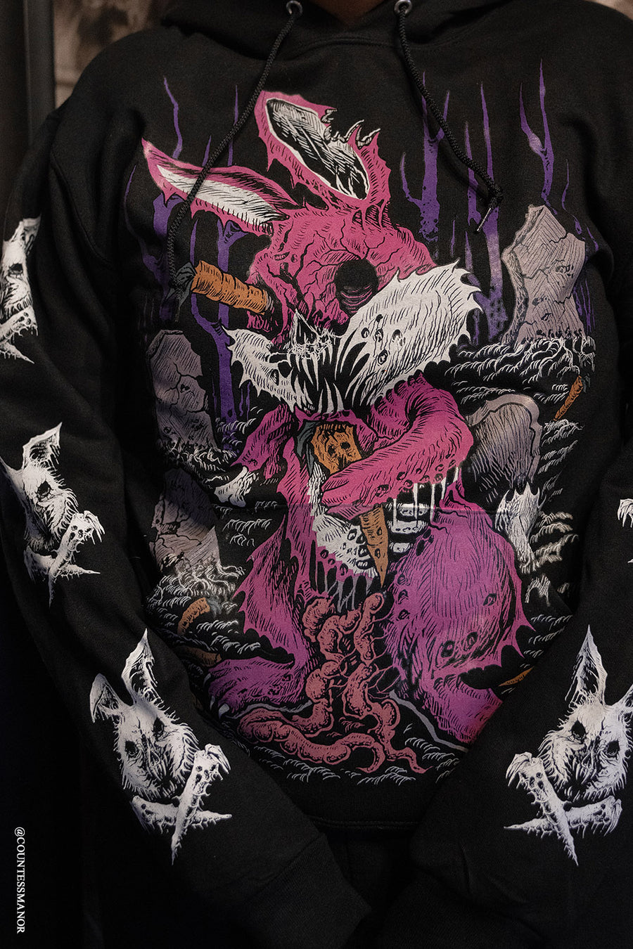 gothic rabbit hoodie