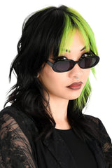 vampire goth oval 90s vintage inspired sunglasses
