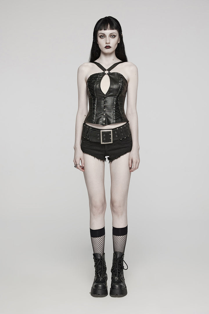 ragged punk micro short shorts for women