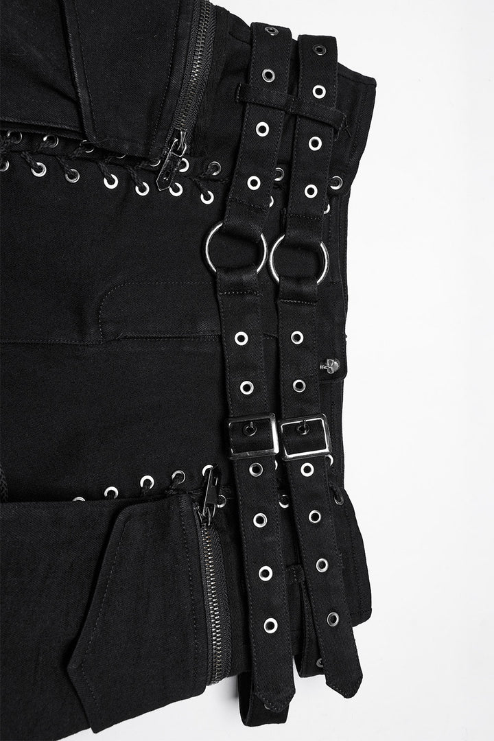 o-ring goth shorts