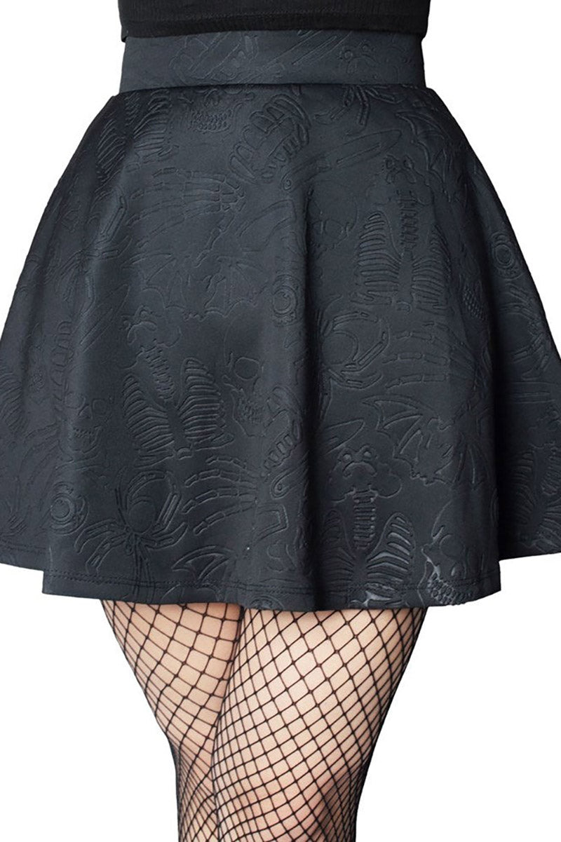 gothic skater skirt