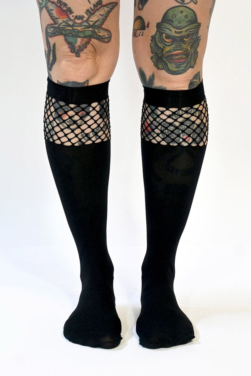 emo black stockings