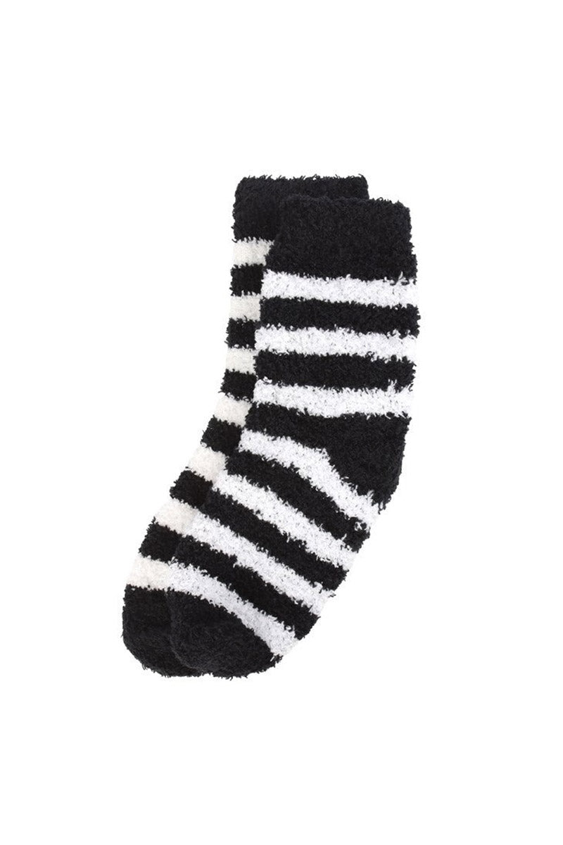 cozy striped womens emo socks