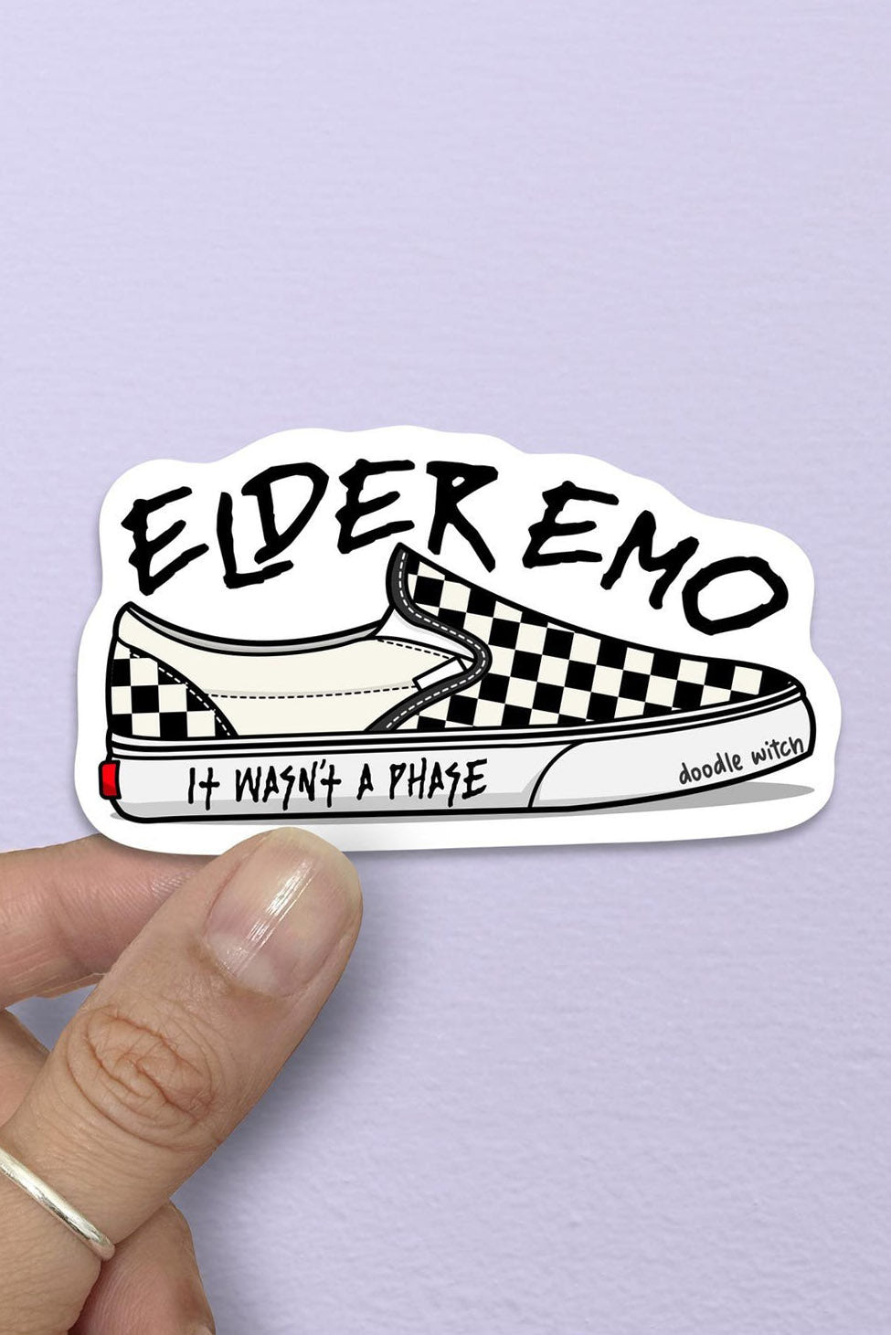 emo shoe sticker