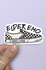 emo shoe sticker