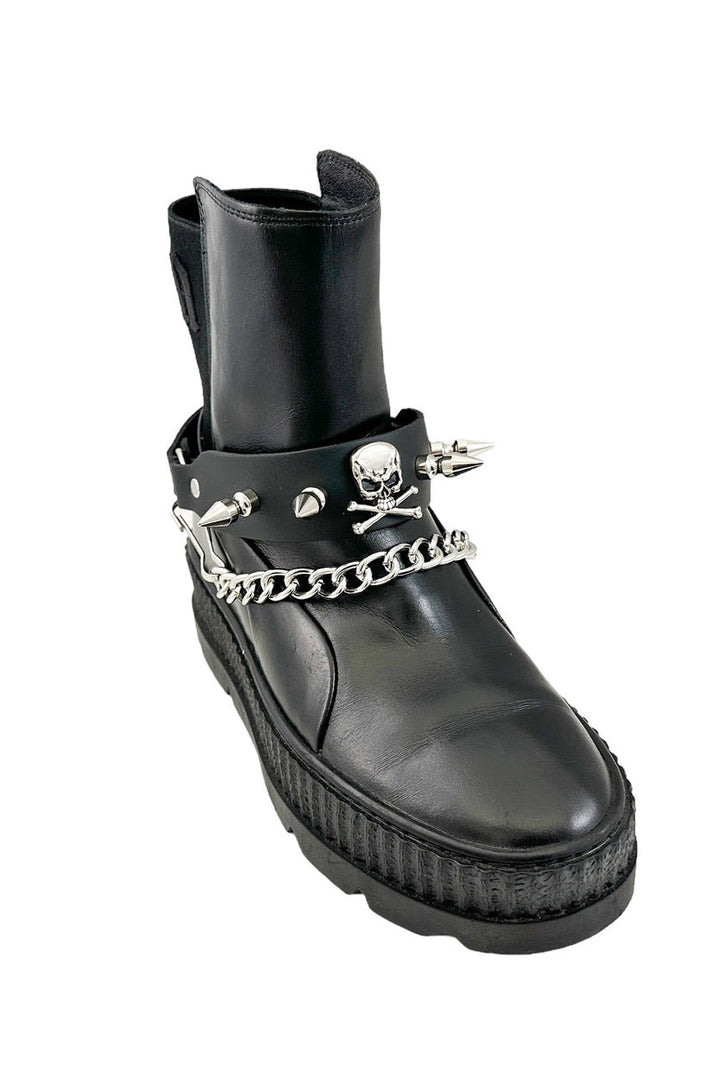 punk shoe strap