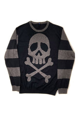mens knitted punk sweater top