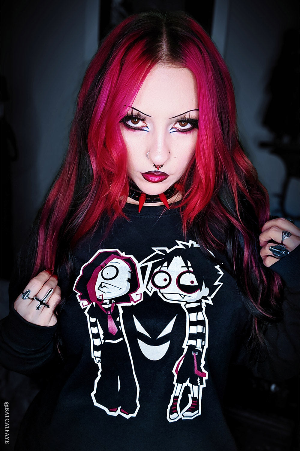 creepy cute emo sweatshirt