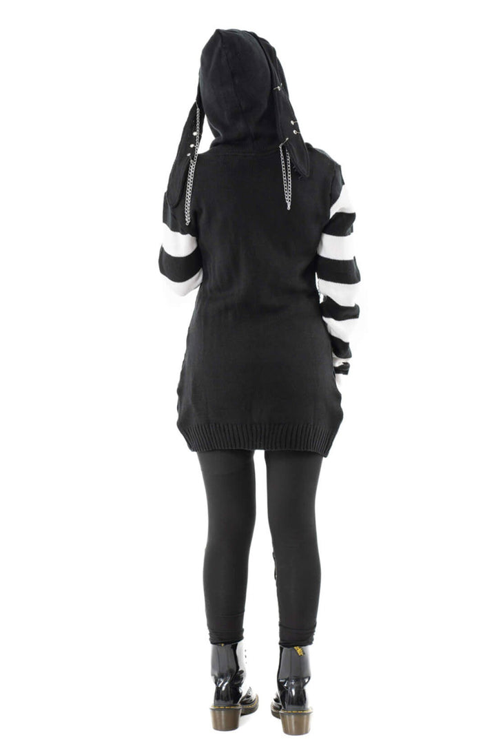 gothic bunny rabbit ear hoodie