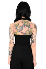 grunge  goth halterneck tank top