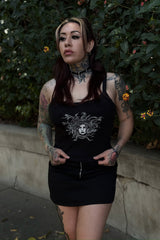 occult stretchy medusa crop top