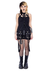 womens spiked gothic top