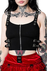 goth crop top