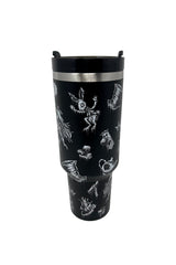 alice in wonderland stainless steel tumbler travel cup