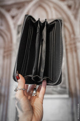 emo wallet with inside zipper coin purse