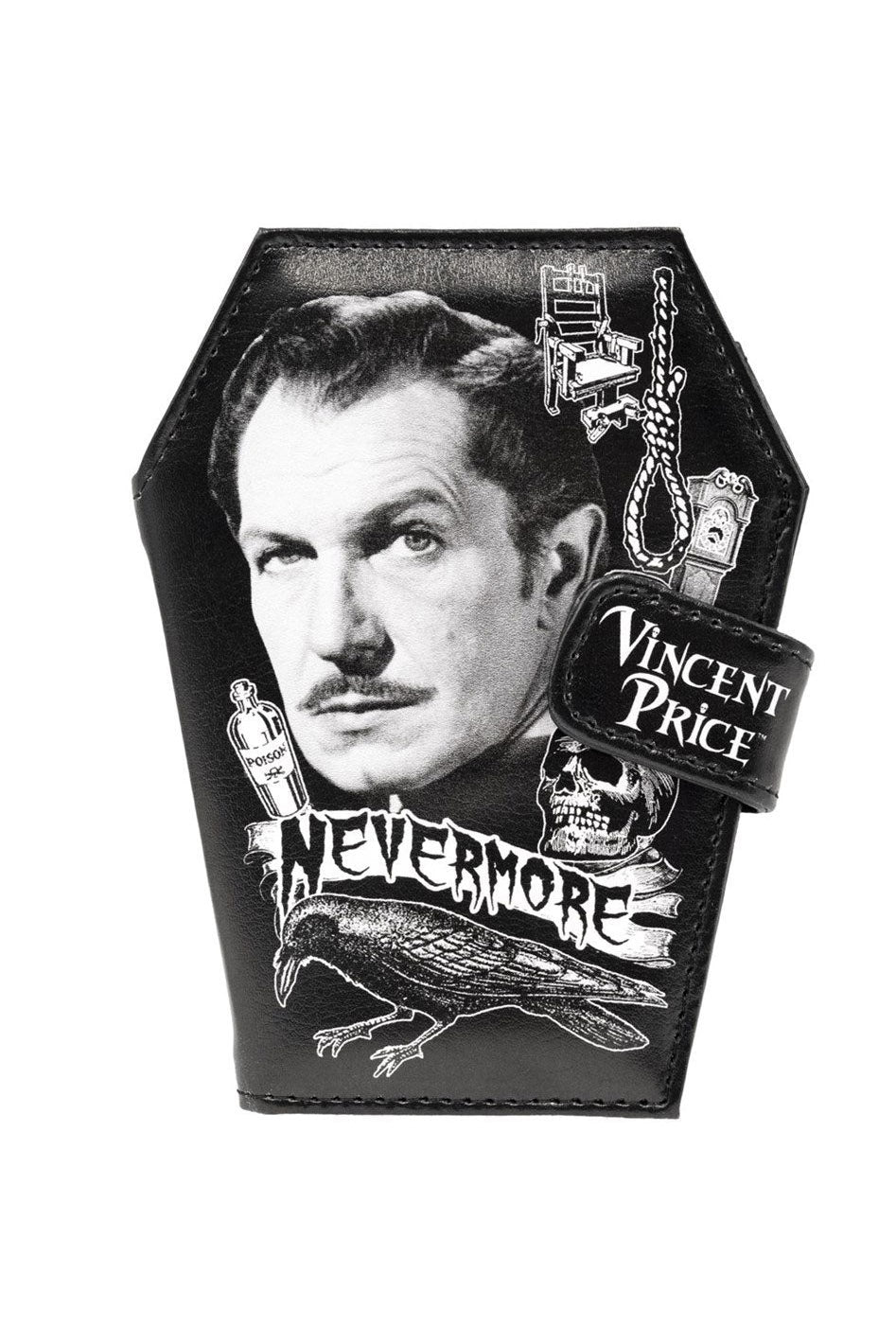 retro horror film actor vincent price wallet