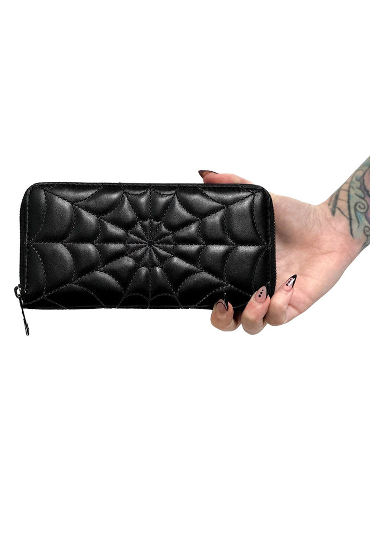 rockabilly vegan leather wallet