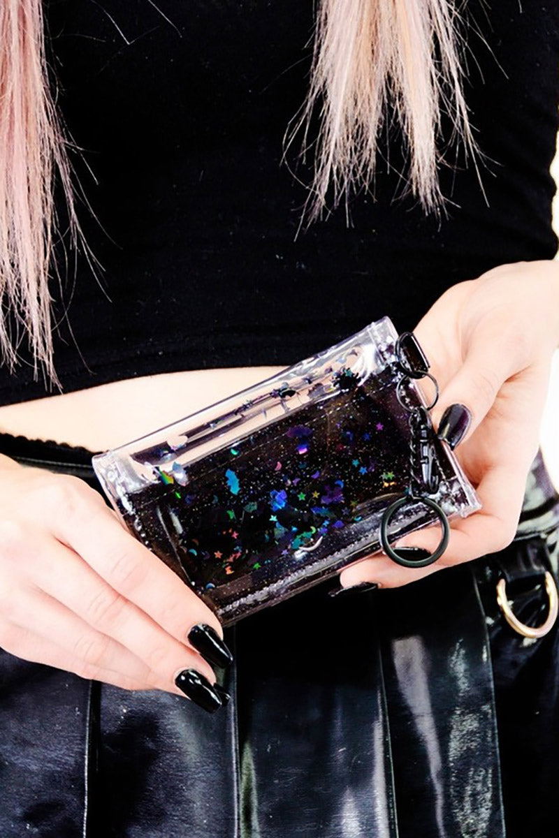 Liquid Glitter Tiny Wallet [Bewitched]