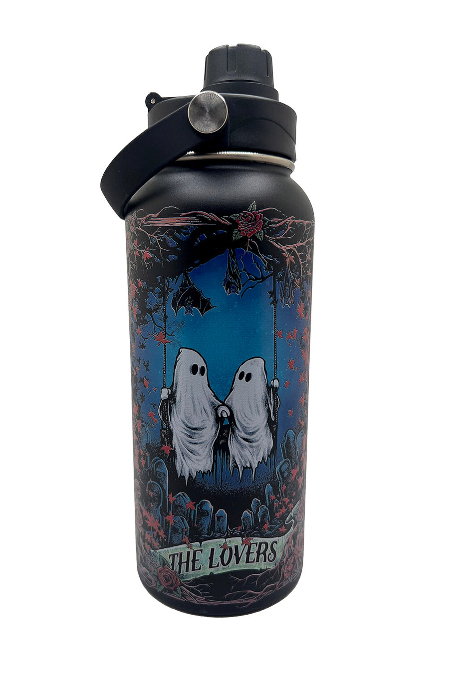 gothic ghost stainless steel water bottle