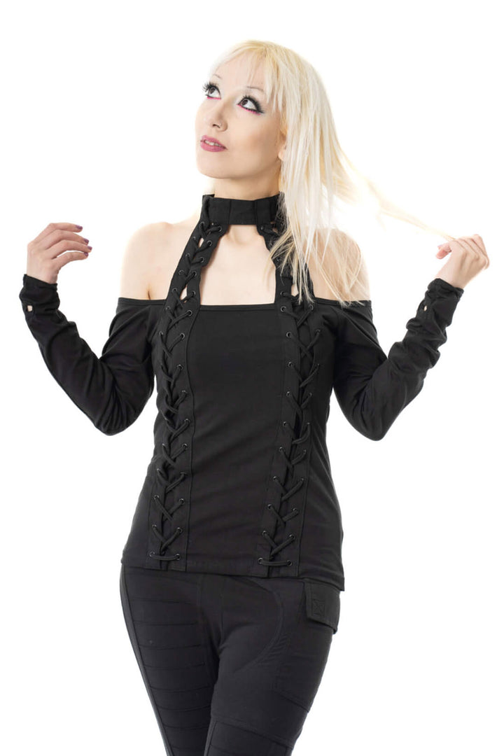 emo thumbhole top