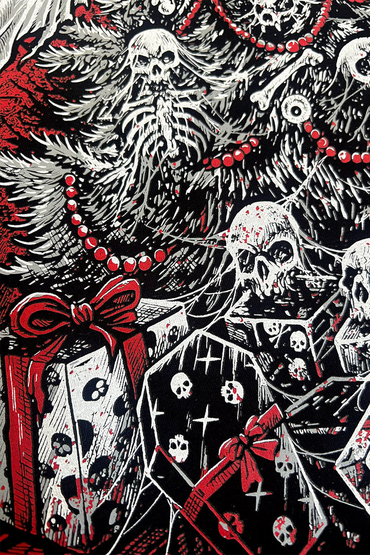 creepy cute kitty cat halloween christmas shirt