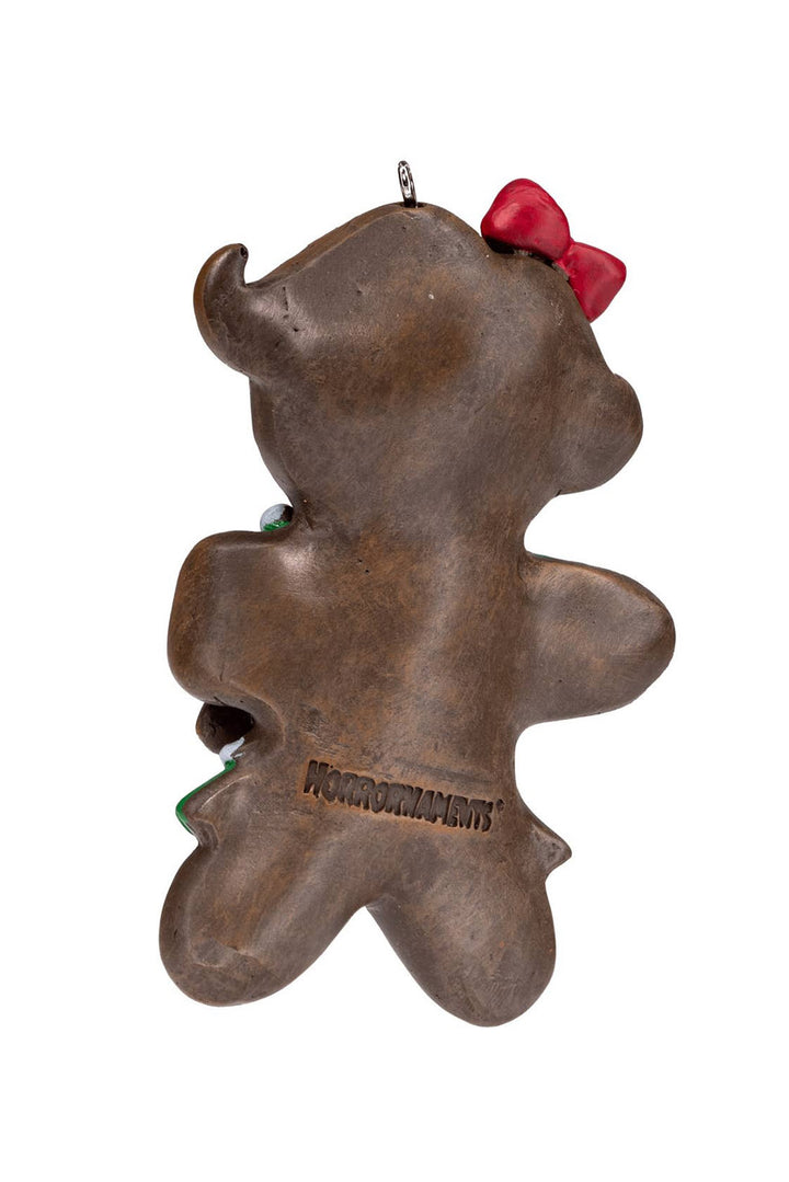 scary horror gingerbread christmas ornament 