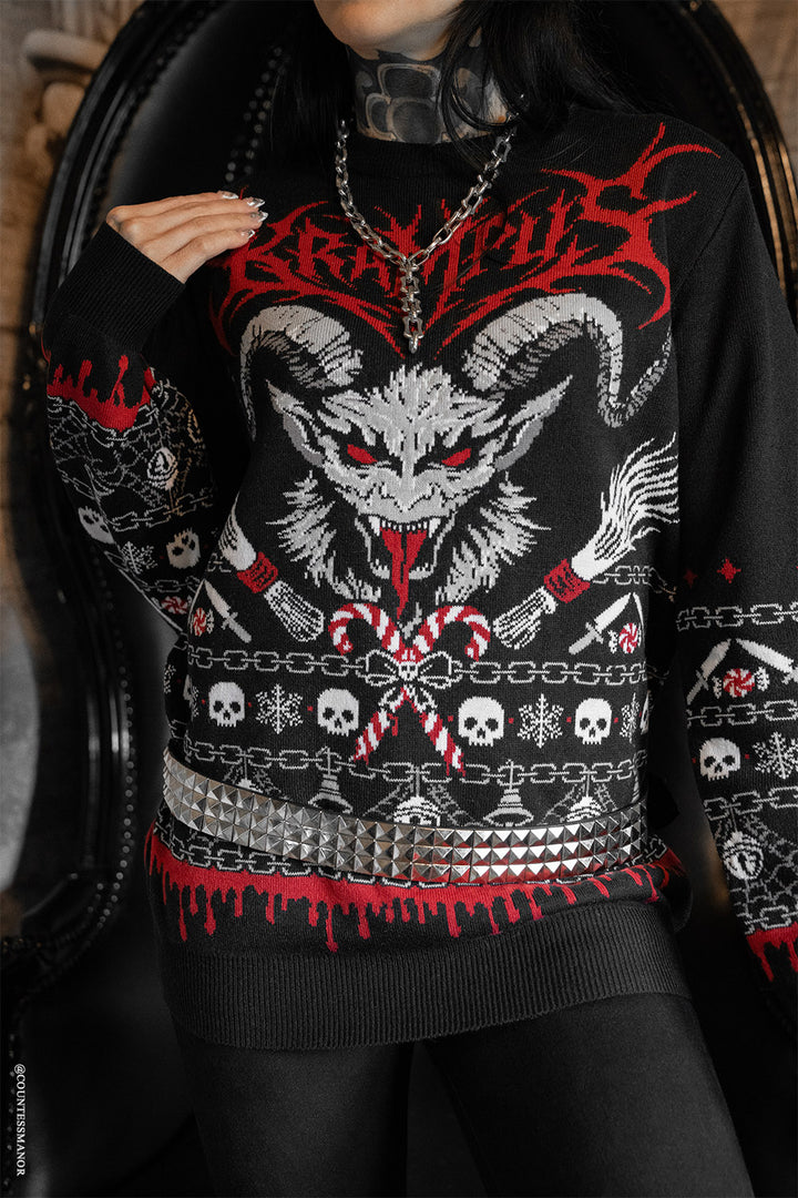 scary halloween christmas sweater by vampire freaks 