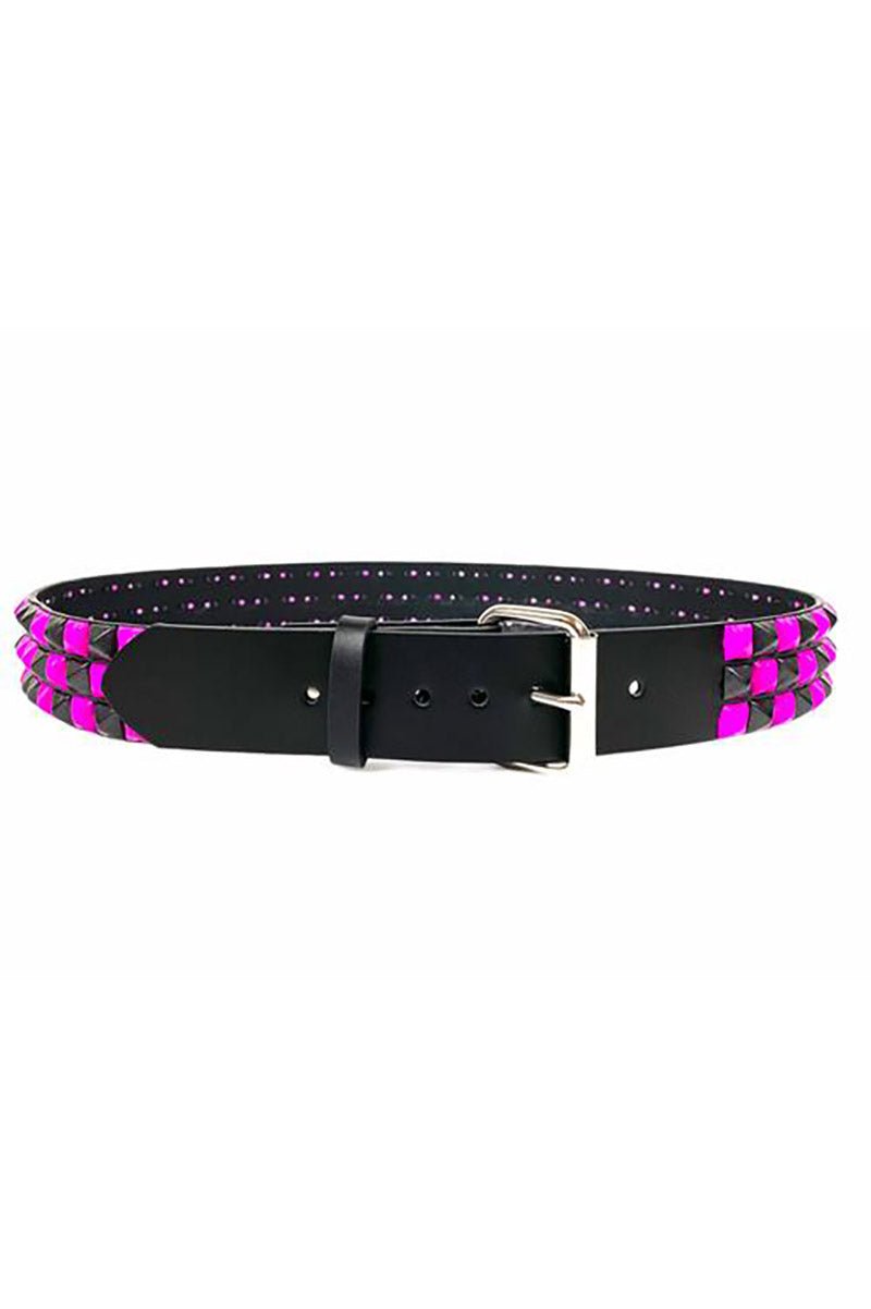 Emocore Checkered Belt [BLACK/PINK] - belts - VampireFreaks - Funk Plus