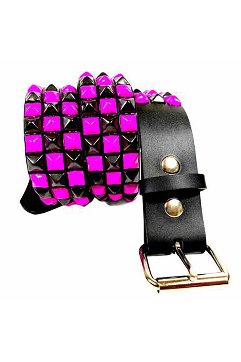 Emocore Checkered Belt [BLACK/PINK] - belts - VampireFreaks - Funk Plus