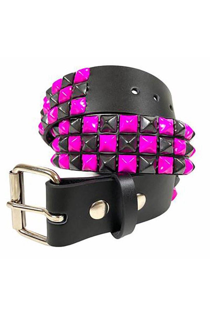 Emocore Checkered Belt [BLACK/PINK] - belts - VampireFreaks - Funk Plus