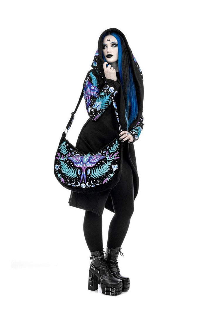 Enchanted Forest Hobo Bag with Magical Embroidery - bags & wallets - VampireFreaks - Restyle