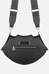 vampire vegan leather gothic cathedral purse with restyle plaque 