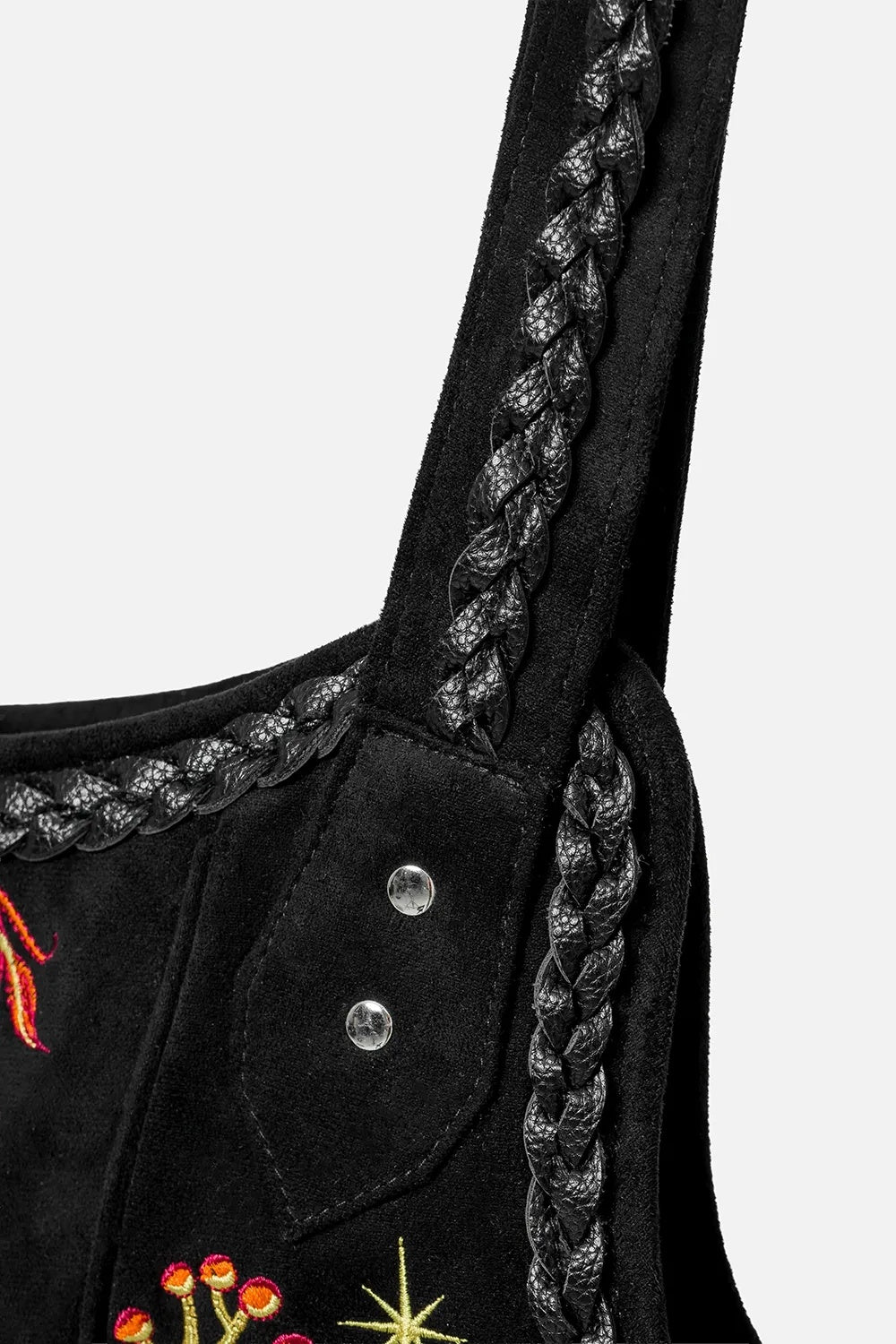 embroidered fox shoulder bag by restyle 