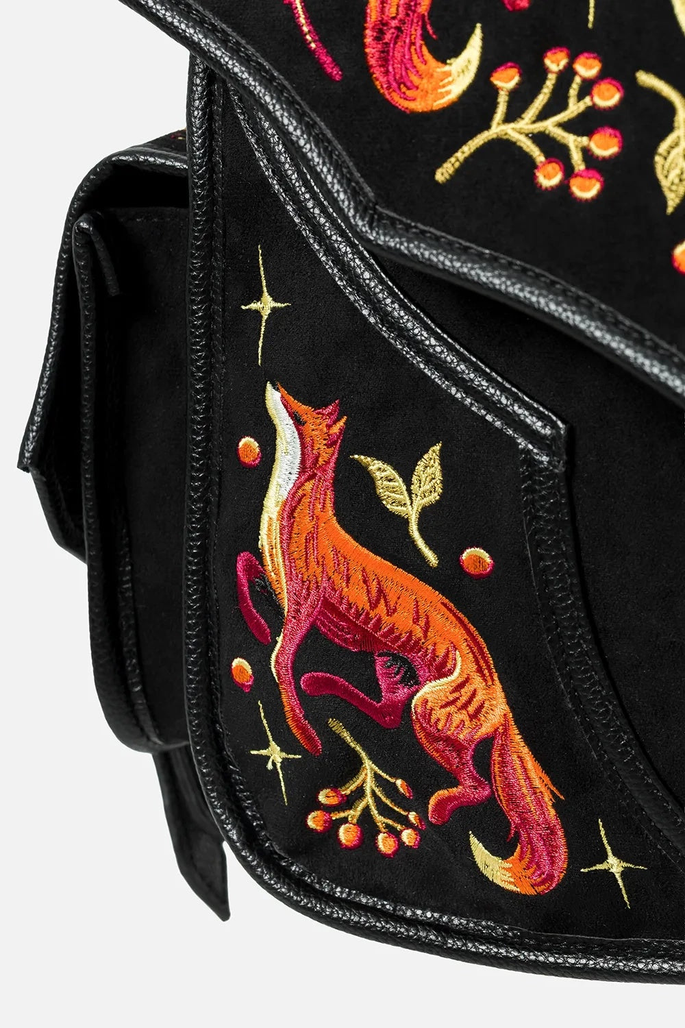 fantasy inspired embroidered whimsical backpack