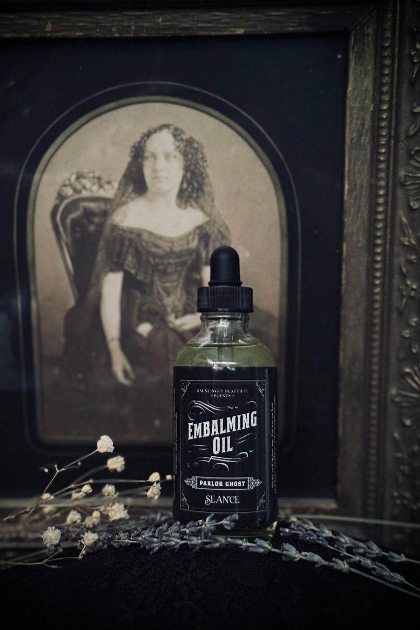 witchy bottle of essential oils perfume