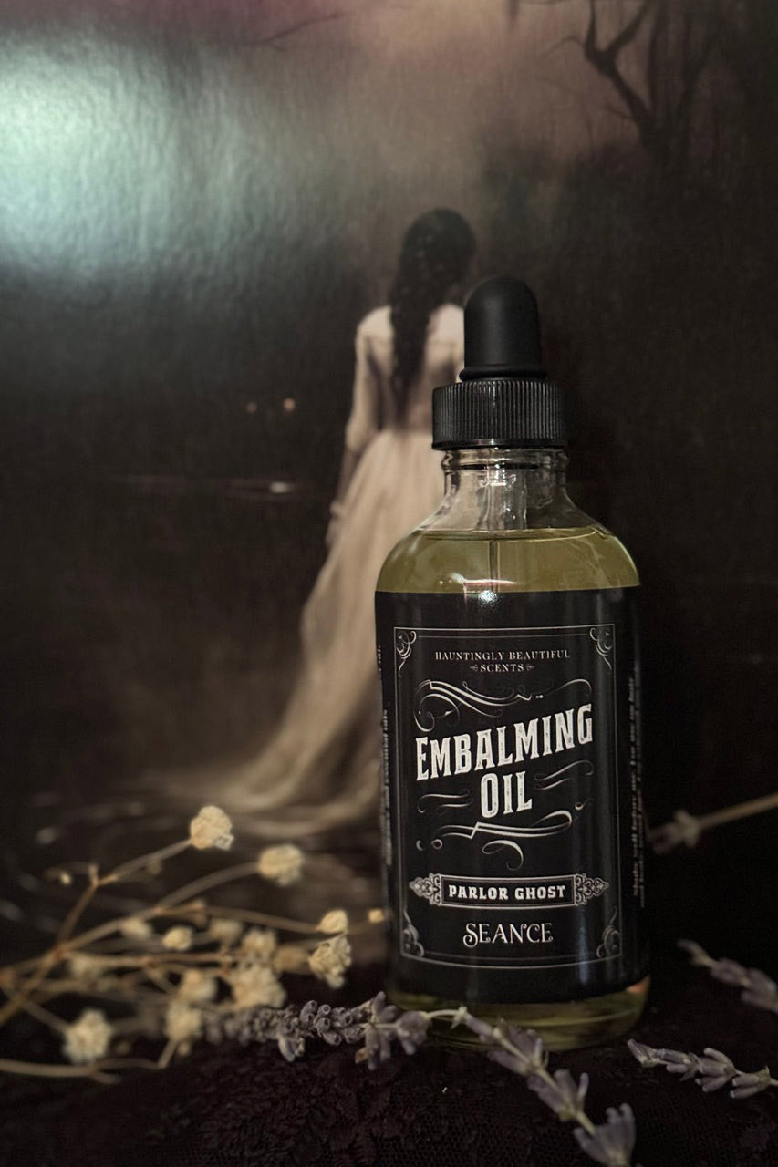 bottle of essential oils perfume