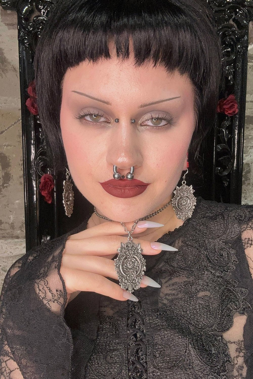 Eternal Rose Necklace - jewelry - VampireFreaks - Mother of Hades