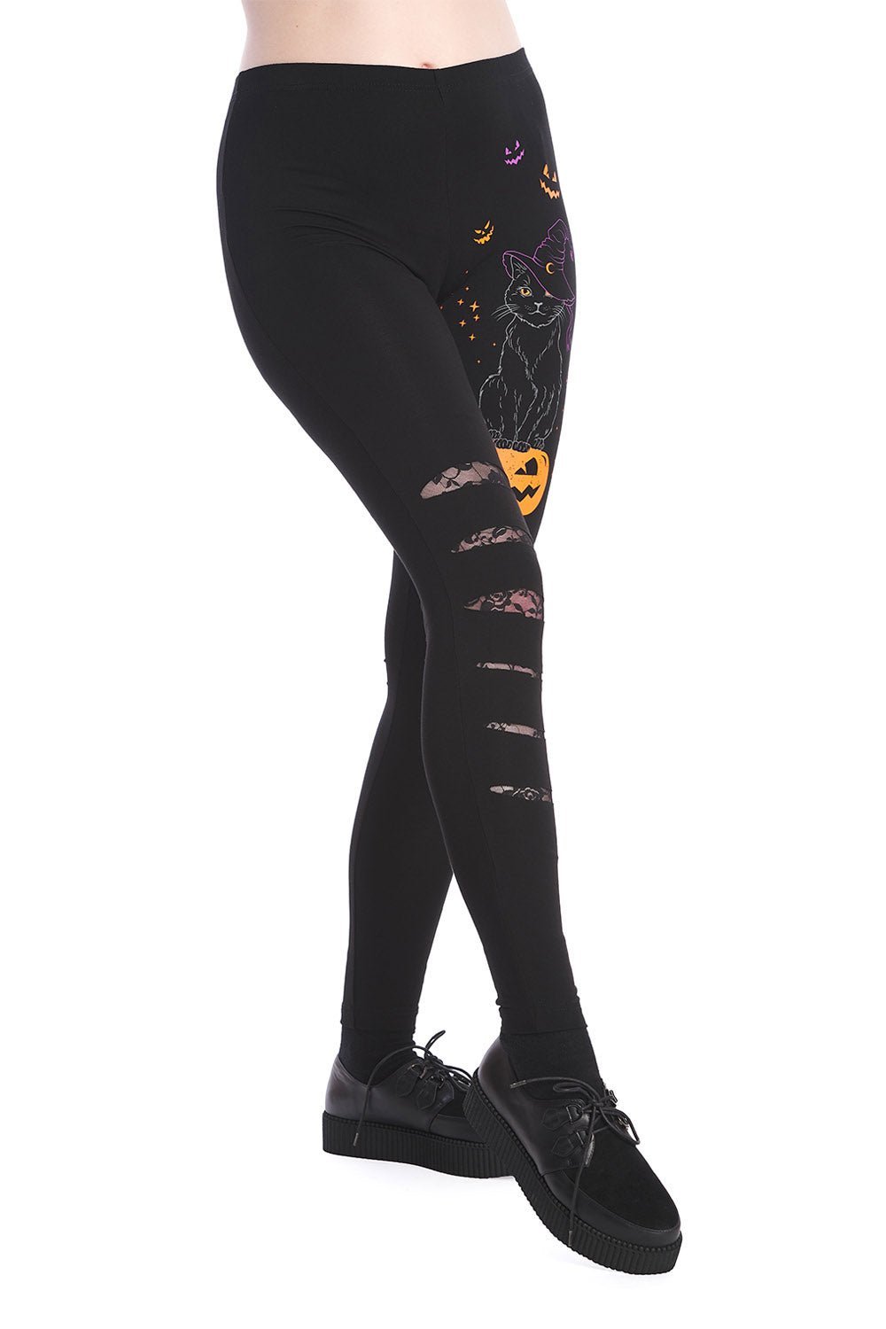 Everyday Is Halloween Leggings - womens bottoms - VampireFreaks - Banned Apparel / Lost Queen