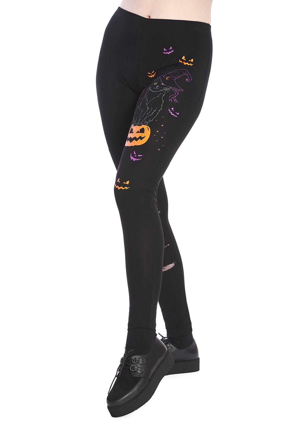 Everyday Is Halloween Leggings - womens bottoms - VampireFreaks - Banned Apparel / Lost Queen