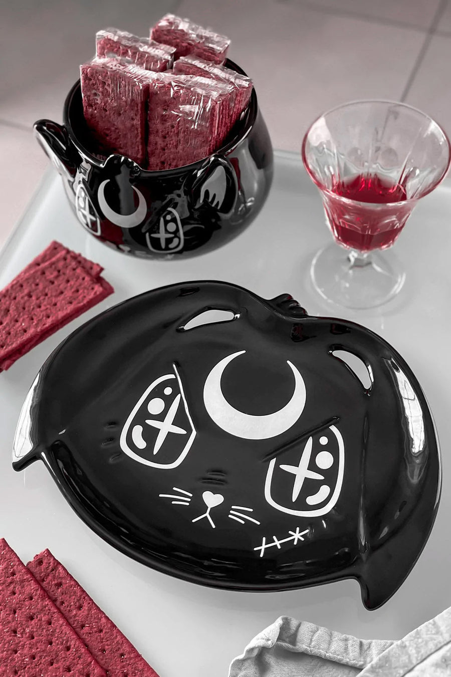 Evil Bunny Cake Plate