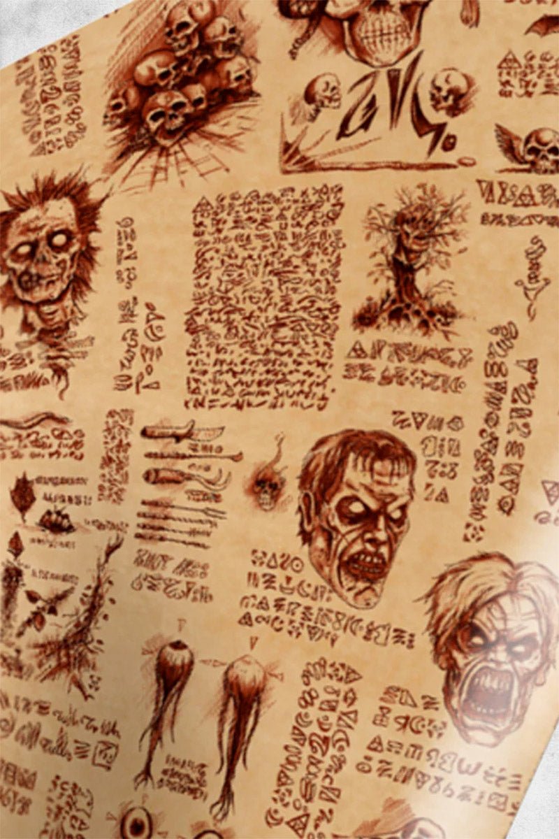 Evil Dead 2 Necronomicon Wrapping Paper