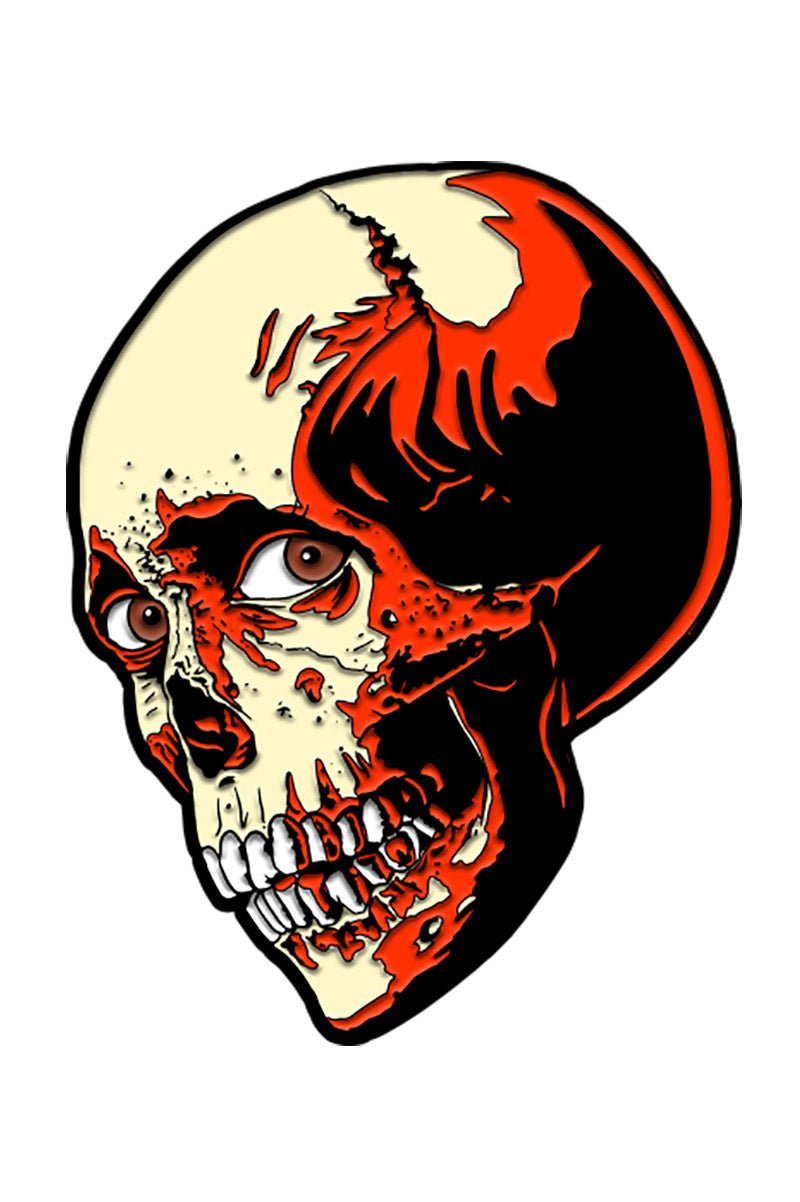 Evil Dead 2 - Poster Skull Enamel Pin - pins & patches - VampireFreaks - Trick or Treat Studios