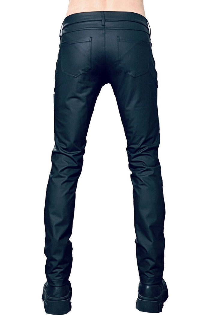 Evil Fit Matte Black Vinyl Jeans - mens pants - VampireFreaks - Horse And Horn