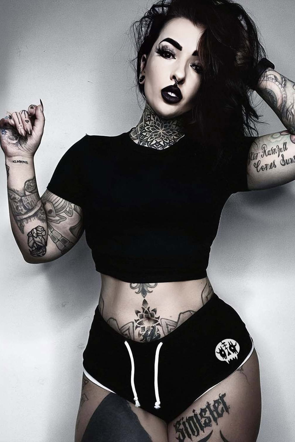 Evil Kitty Black Metal Short Shorts – VampireFreaks1