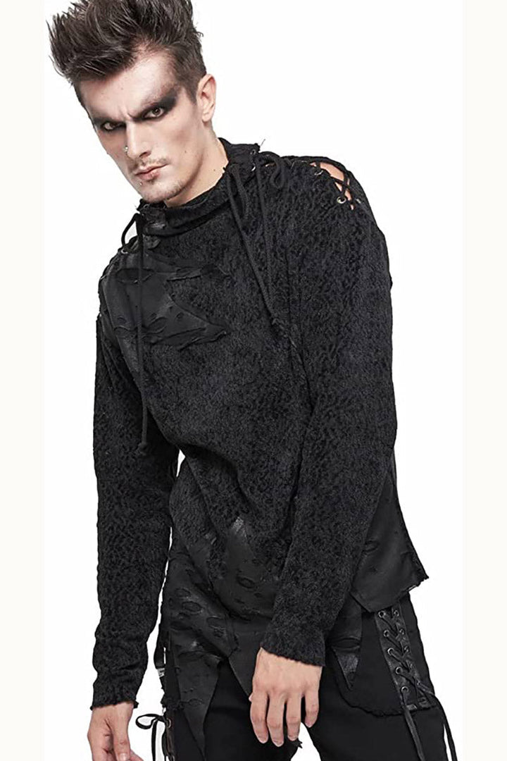 Executioner Knit Top - mens outerwear - VampireFreaks - Devil Fashion